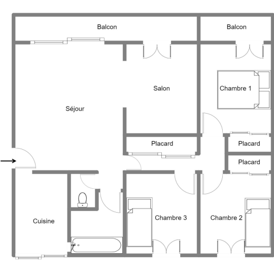  LEOJADE : Appartement | MARSEILLE (13010) | 95 m2 | 238 000 € 